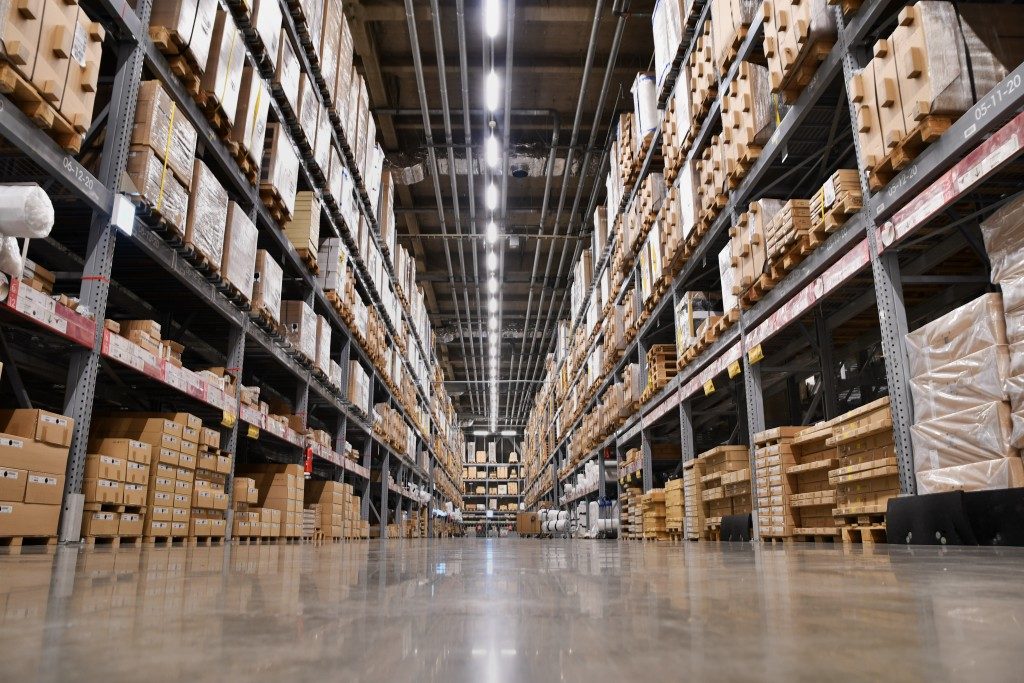 Warehouse full of boxes