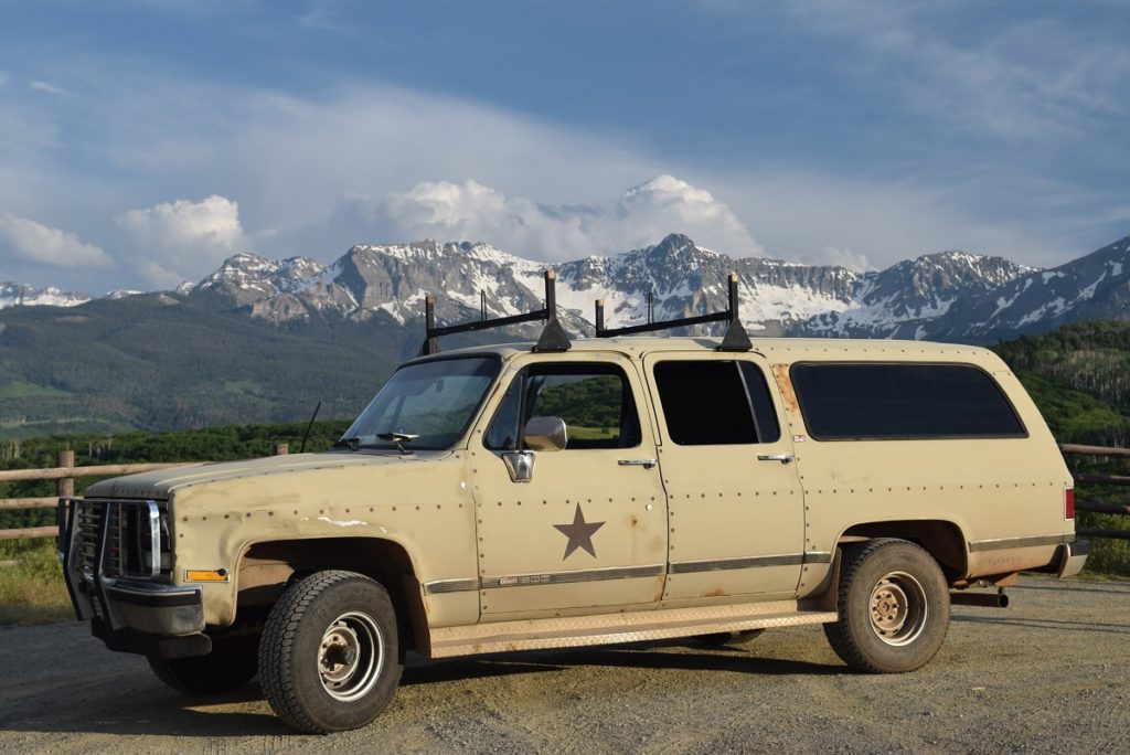 pickup truck with cover