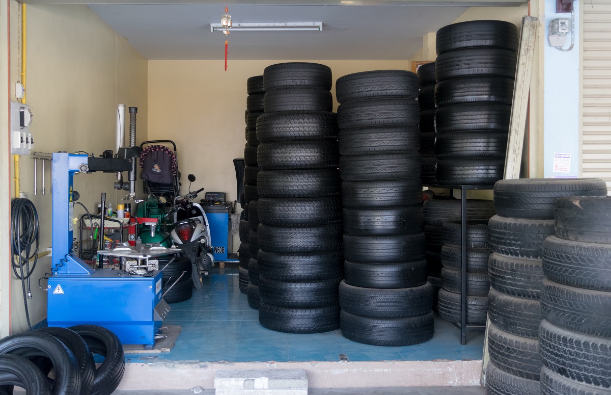 tires stacked