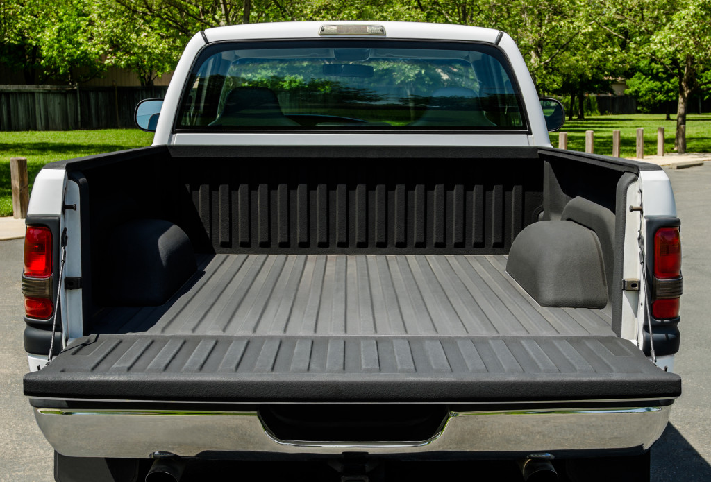 a back of a truck with bed liner