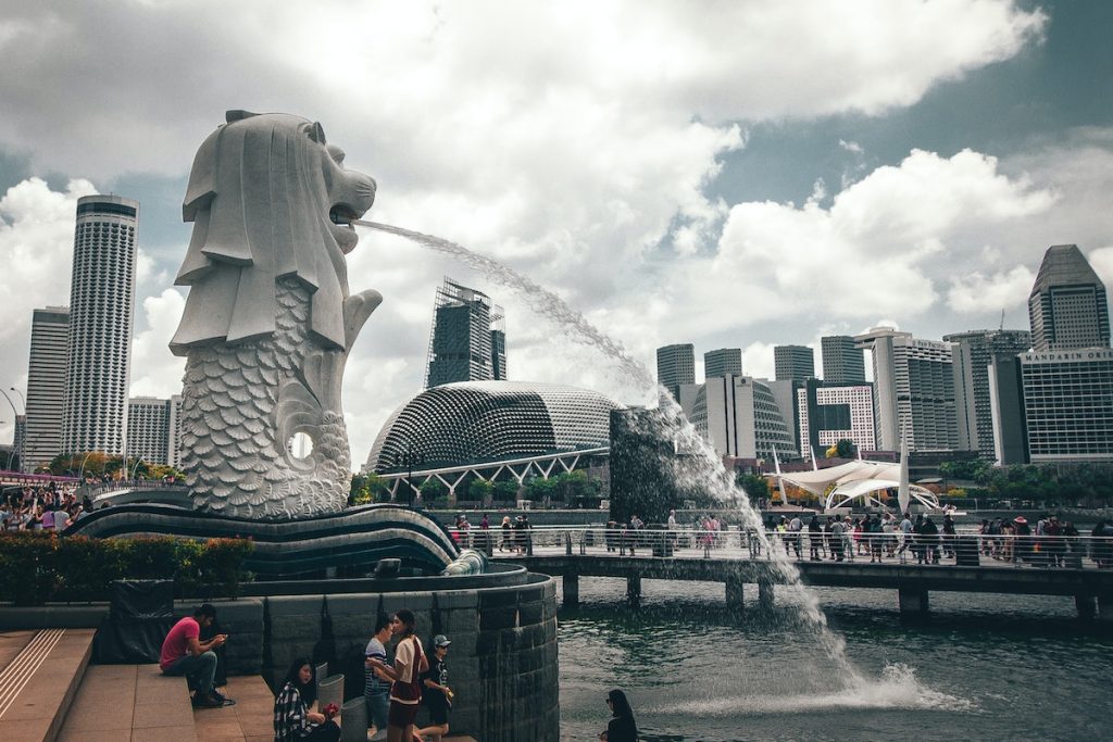 singapore lion fountain