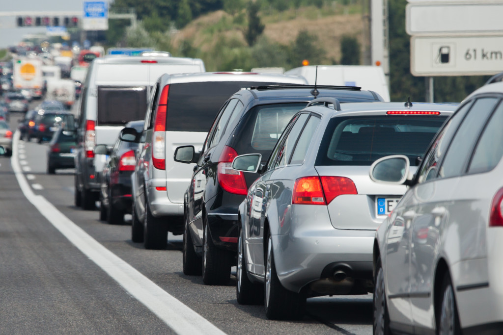 Traffic on the road